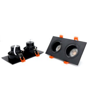 15 Watt Double COB Downlight (Black)