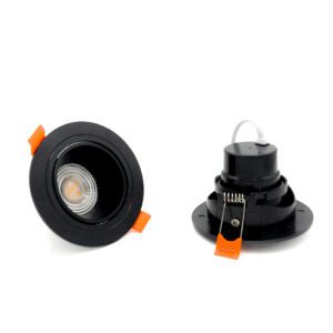 7 Watt Deep PBT Moveable COB Downlight (Black)